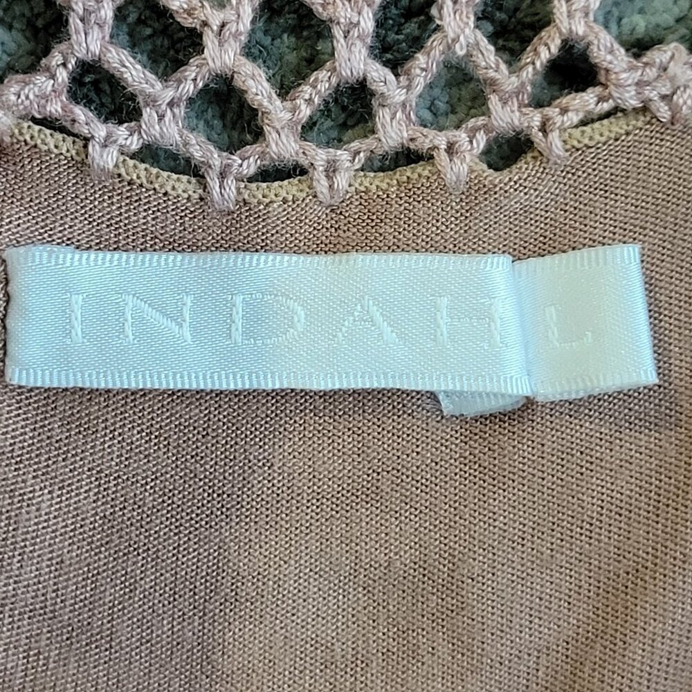 INDAH Stardust Long Sleeve Tunic Crochet Back Size L - Picture 11 of 12